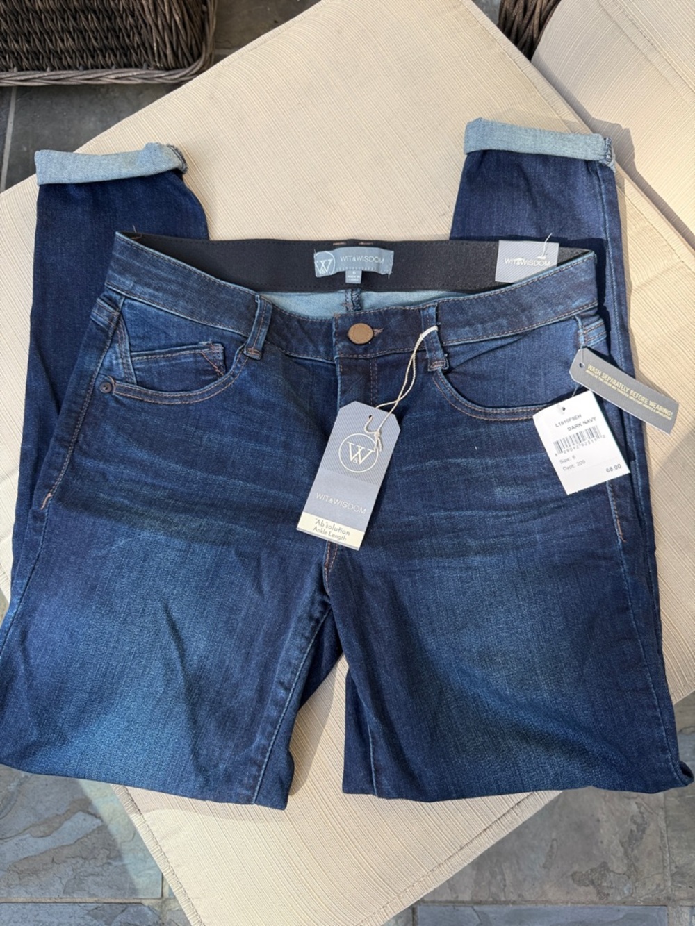 Wit & Wisdom Indigo Pull-On Skinny Jeans